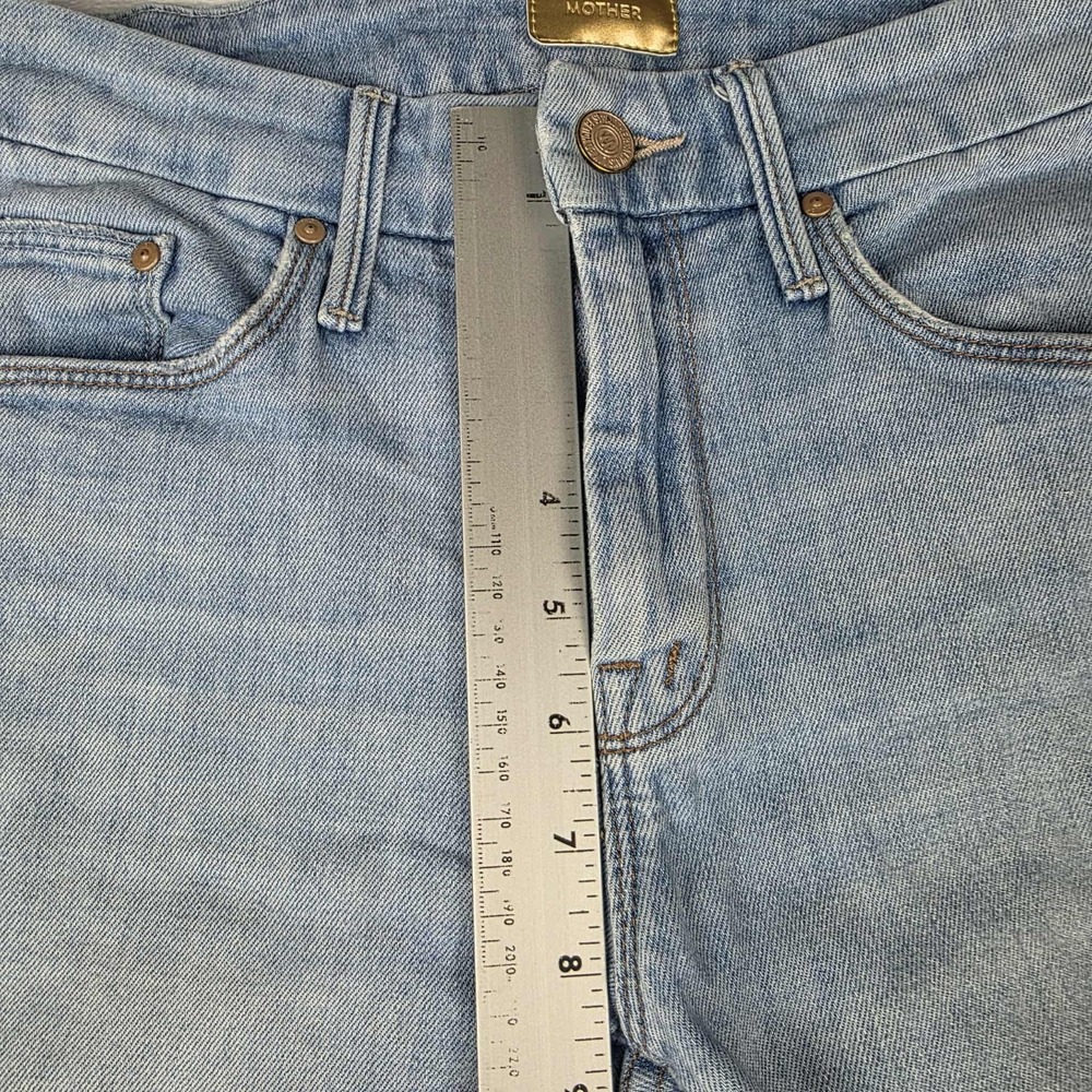 Mother Jeans Womens Size 25 The Looker Ankle Snippet Zapped Ligh Wash Blue Denim - Picture 12 of 15
